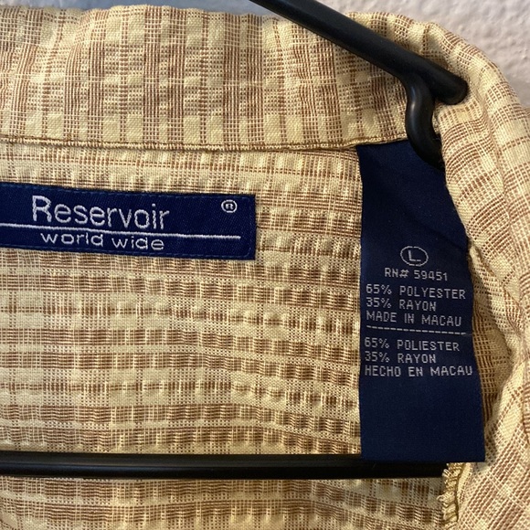 Reservoir world wide button down shirt size large - Picture 2 of 4